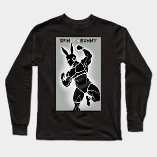 SpinSpinBunny Black White Man Dance Long Sleeve T-Shirt